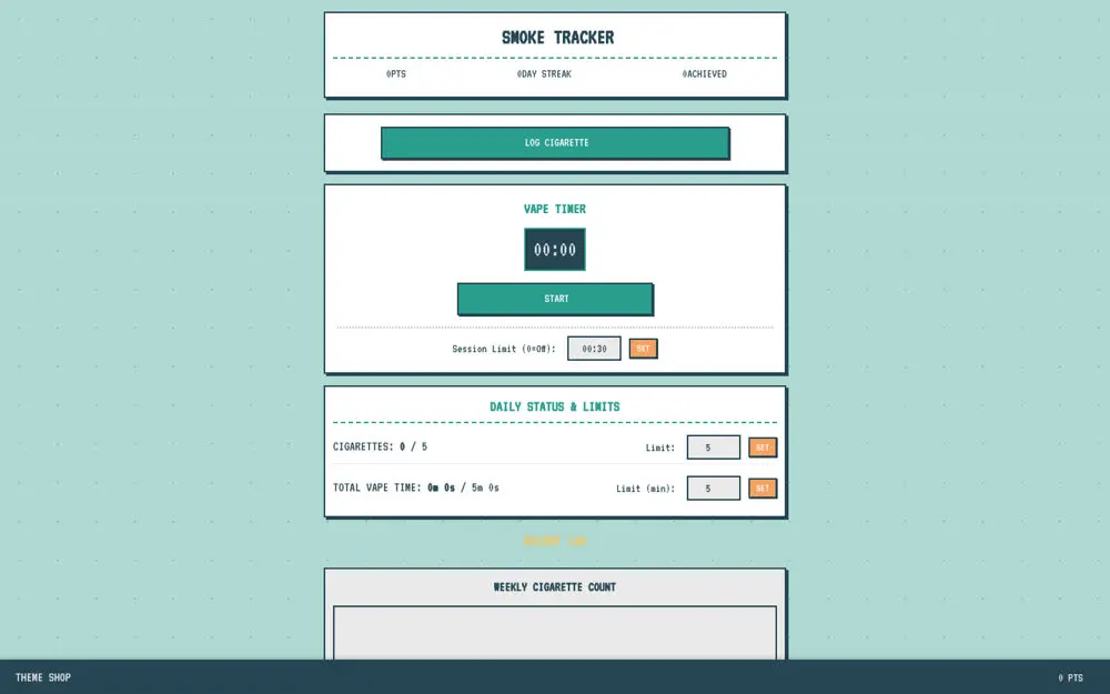 Smoke-free tracker