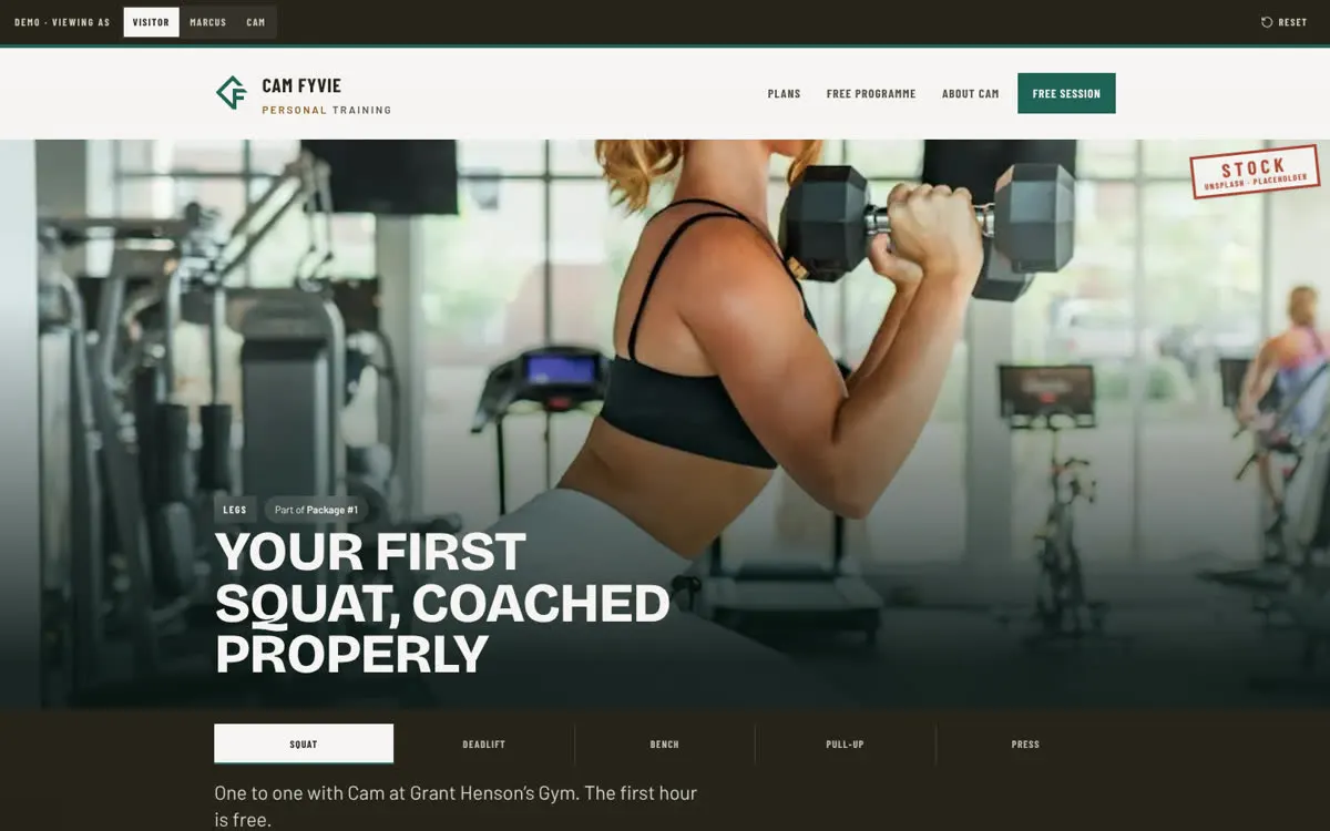 Cam Fyvie Personal Training (Orbit PT Hub) on desktop