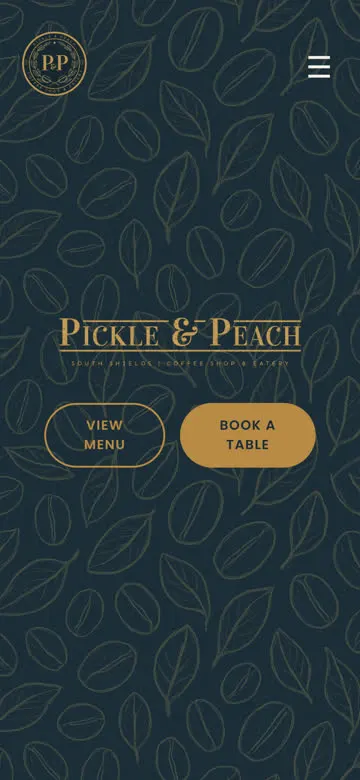 Pickle & Peach on a phone