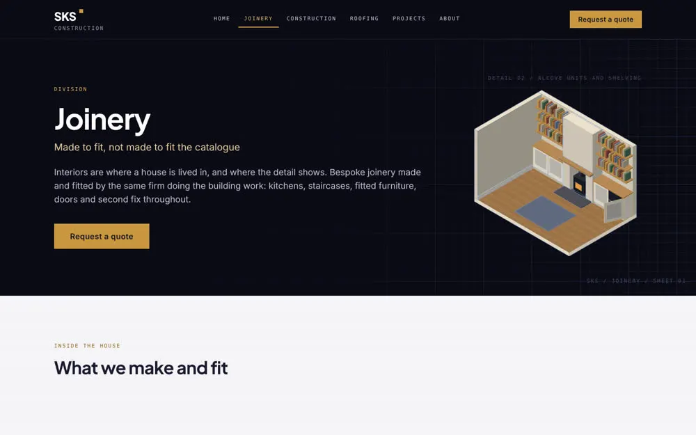 Joinery division page