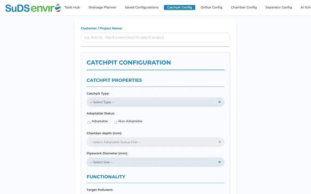 Catchpit configurator