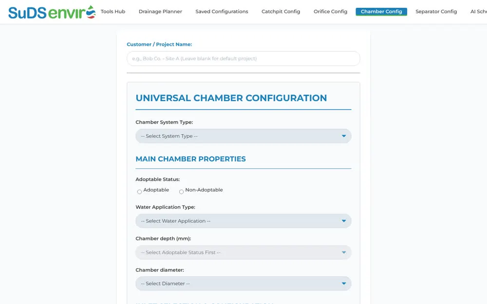 Universal chamber configurator