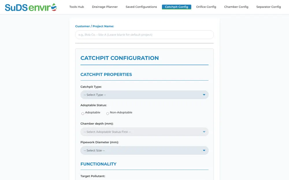 Catchpit configurator