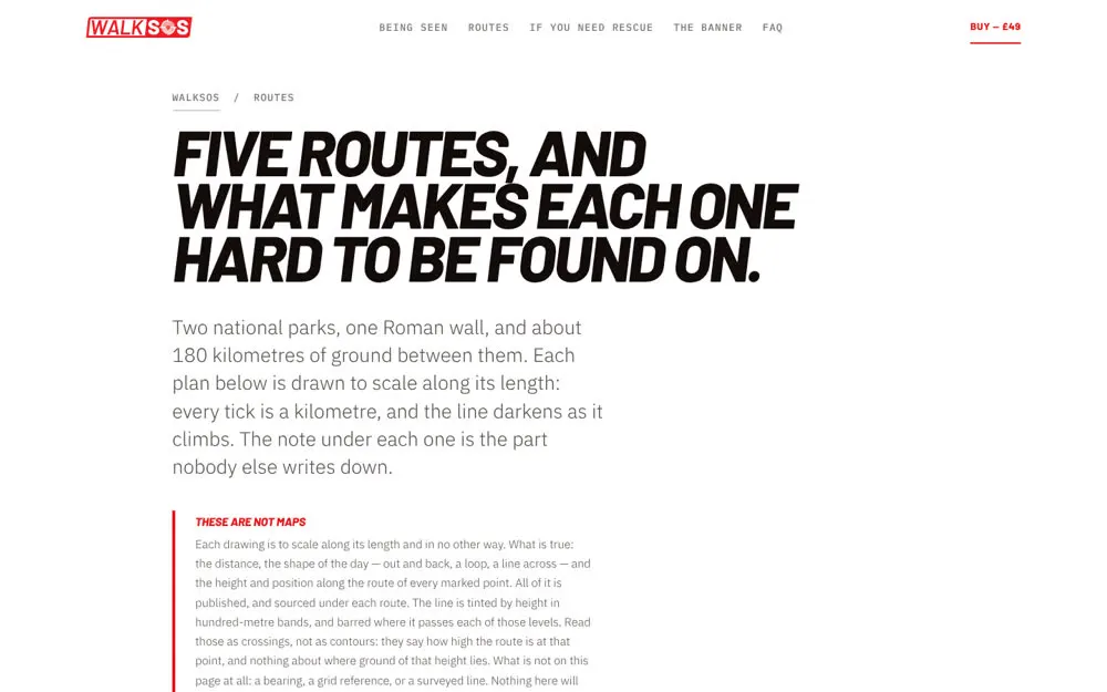 Walking route guides